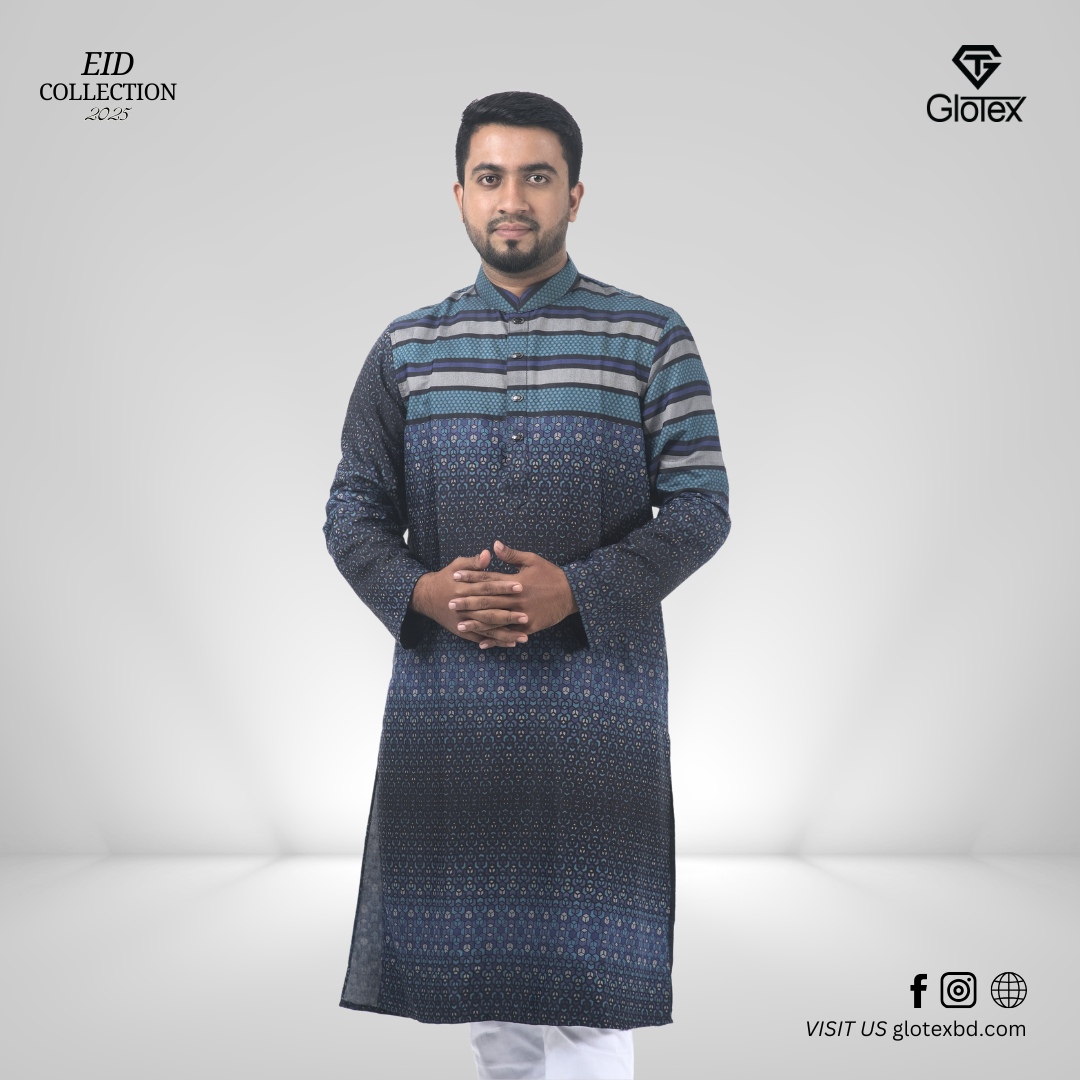 Men's Premium Printed Panjabi (06)