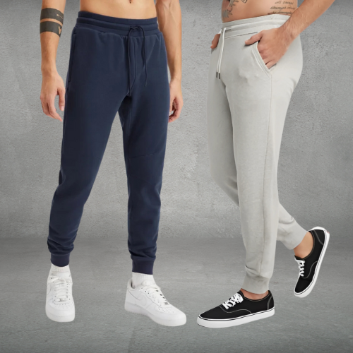 Solid Terry Joggers (2pcs Combo)