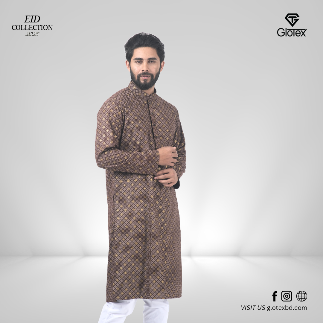Men's Premium Printed Panjabi (03)