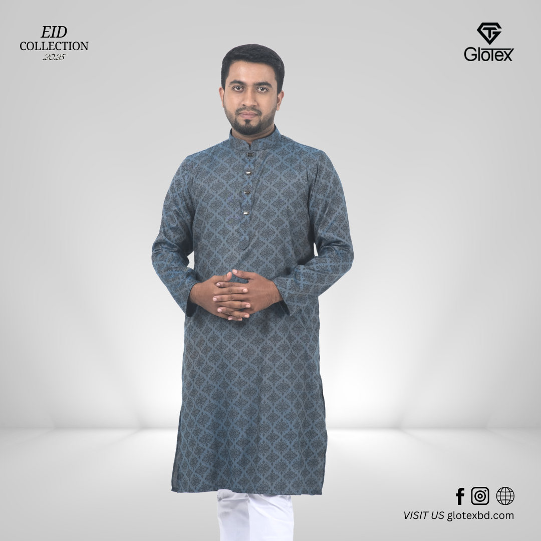 Men's Premium Printed Panjabi (02)