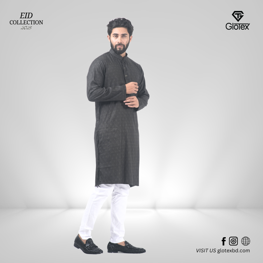 Men's Premium Printed Panjabi (07)